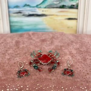 Crab - Summer’s Best Earrings + Necklace